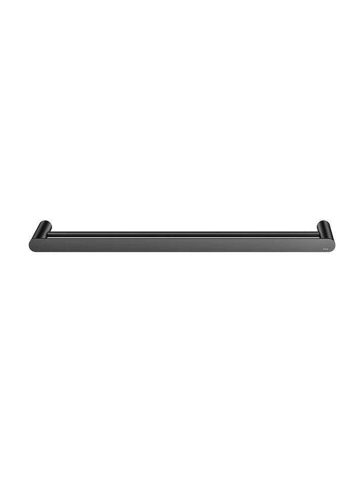 Meir Curvaé Double Towel Rail - Matte Black