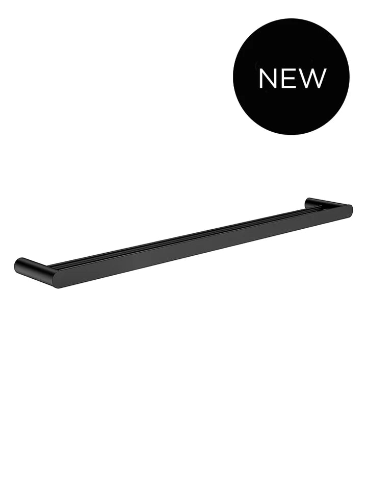 Meir Curvaé Double Towel Rail - Matte Black