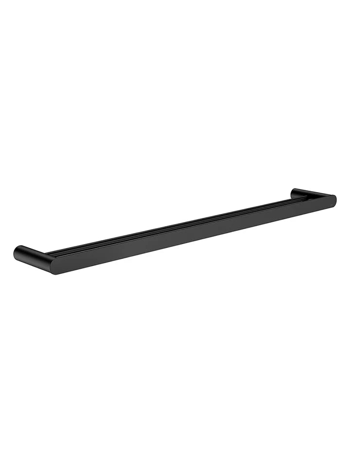 Meir Curvaé Double Towel Rail - Matte Black