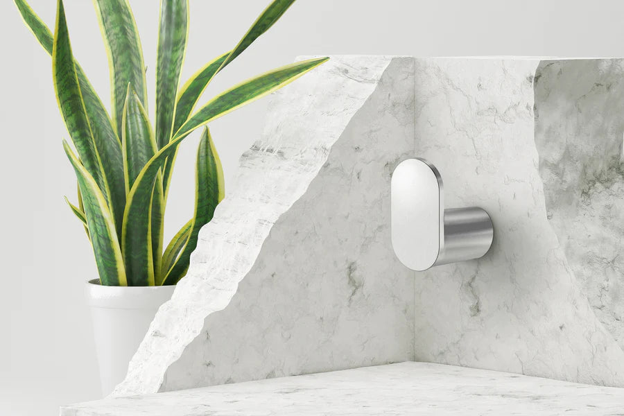 Meir Curvaé Single Robe Hook - Polished Chrome