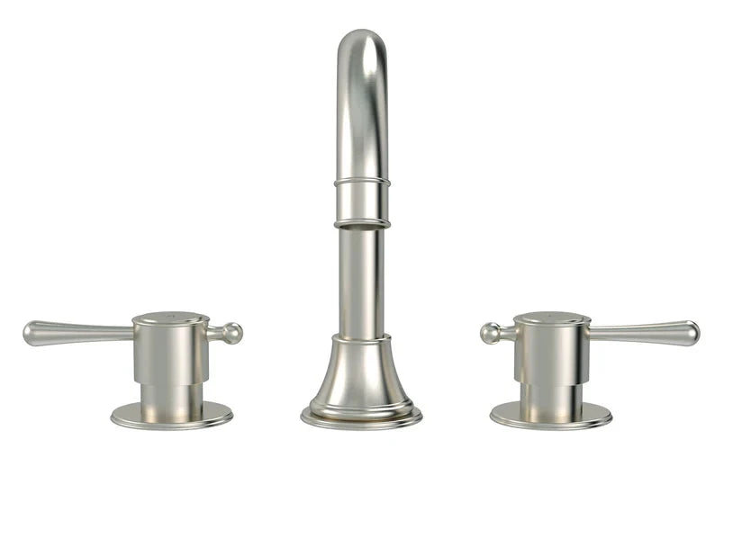 Meir Harrington 3-hole Basin Set - Brushed Nickel