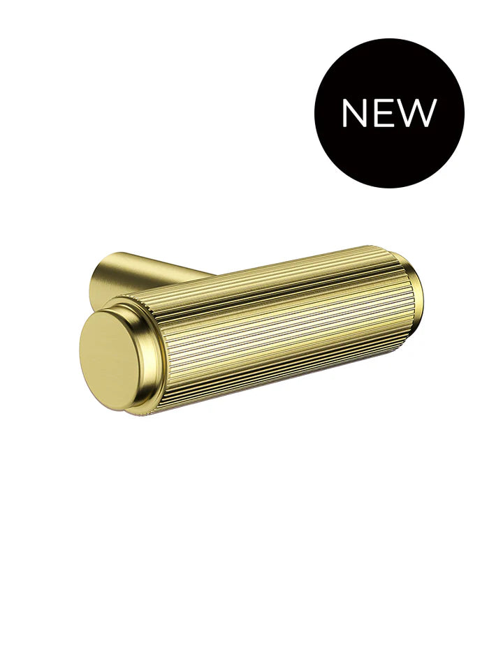 Meir Öppen T-Pull Cabinet Handle (Linear Knurled) - Tiger Bronze