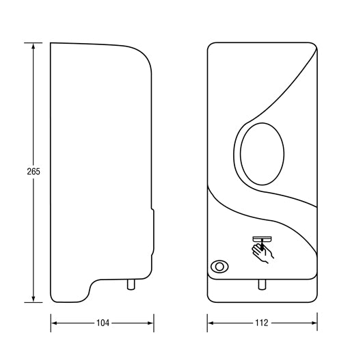 Metlam Auto Soap Dispenser - ABS - White