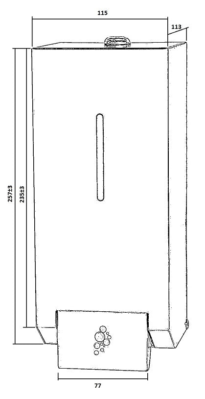 Metlam Foam Soap Dispenser - Satin Stainless Steel