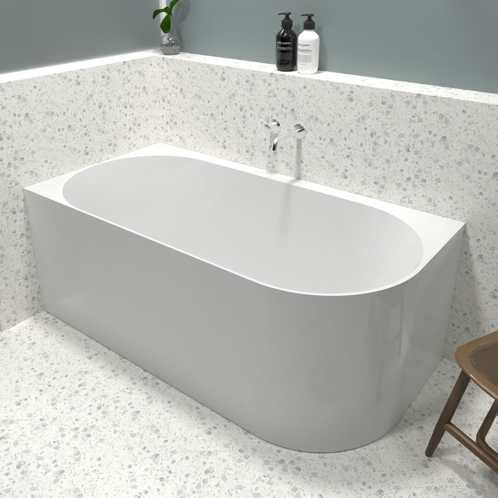 Novana Left Hand Corner Bathtub Gloss White