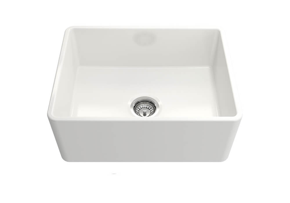 Turner Hastings Novi 60x46 Fireclay Butler Sink - Gloss White
