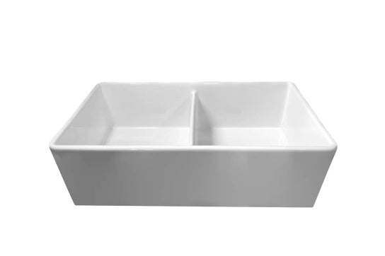 Turner Hastings Novi 84 x 46 Fine Fireclay Farmhouse Butler Sink - Matte White