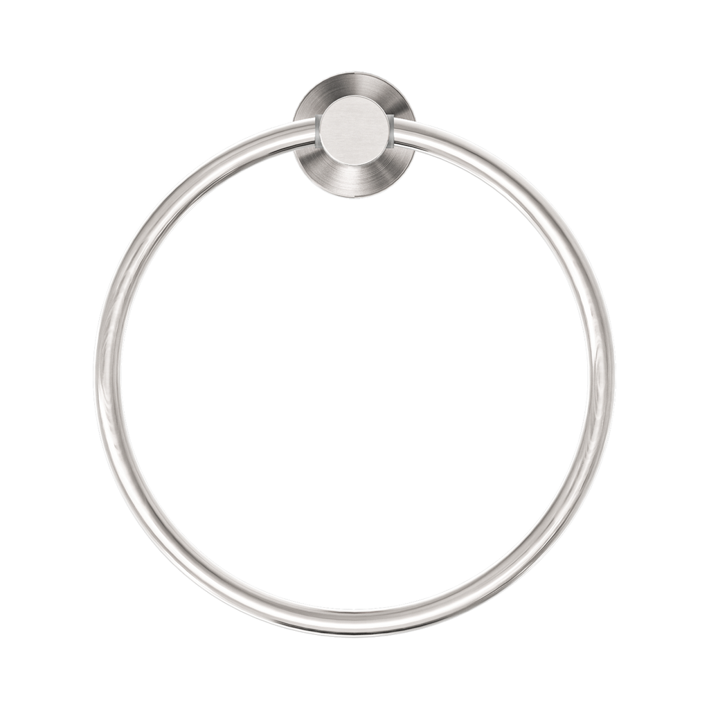 Nero Mecca Towel Ring - Brushed Nickel