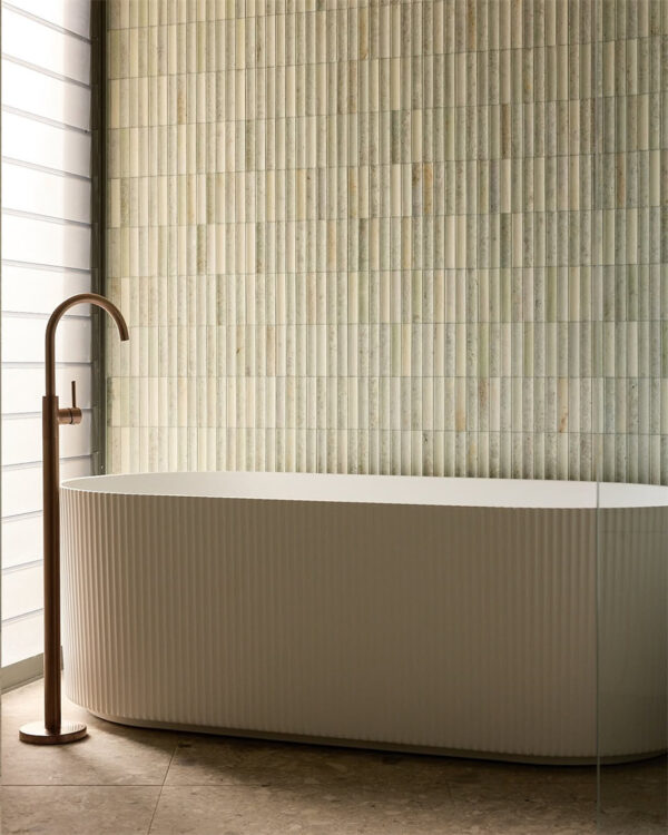 Nero Mecca Freestanding Bath Mixer - Brushed Bronze