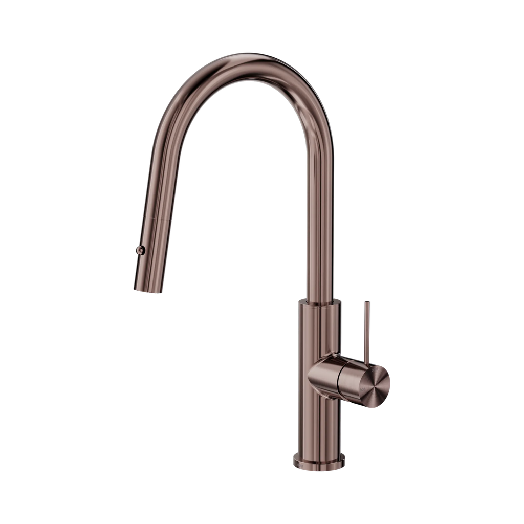 Nero Mecca Smart Sensor Pull Out Kitchen Mixer - Brushed Bronze