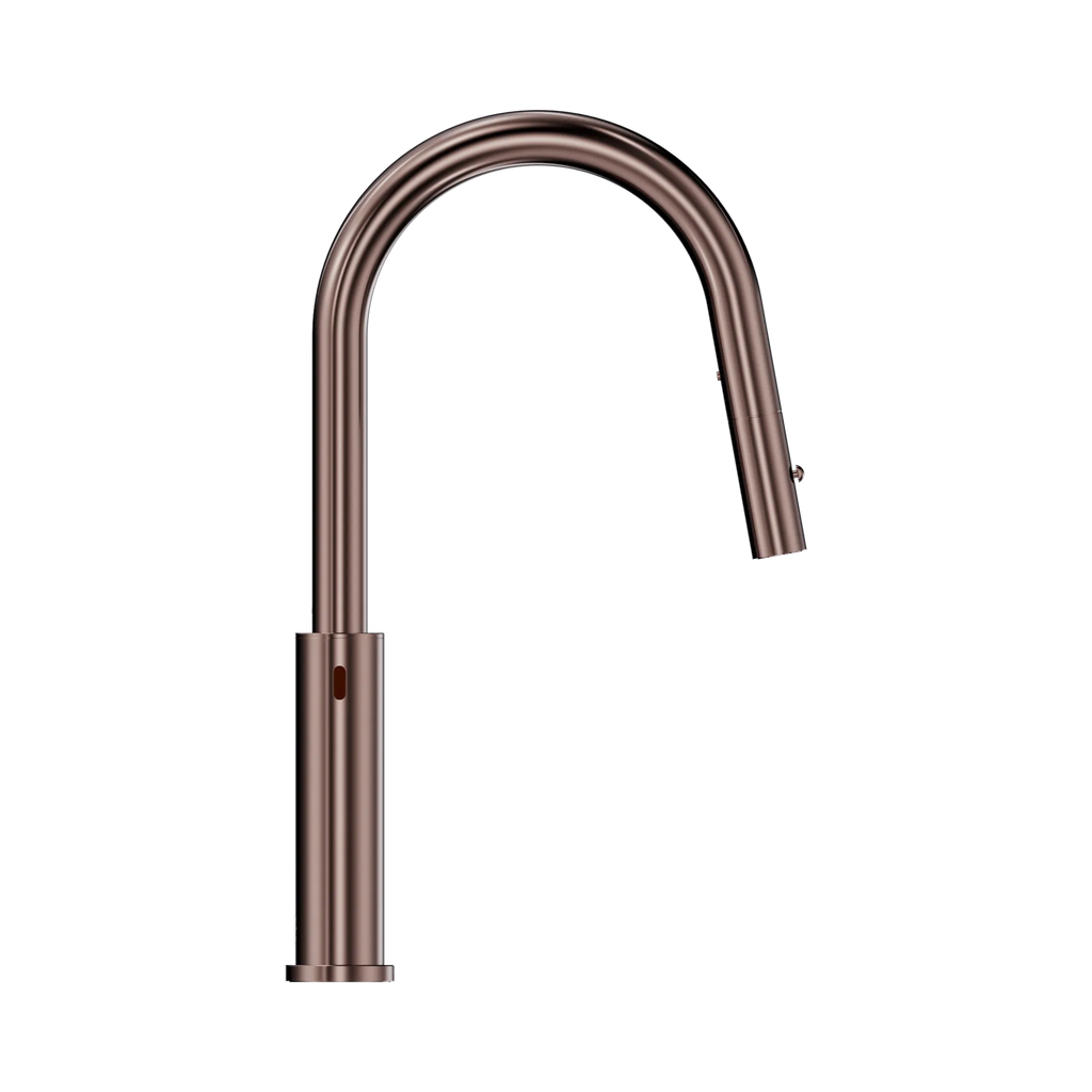 Nero Mecca Smart Sensor Pull Out Kitchen Mixer - Brushed Bronze