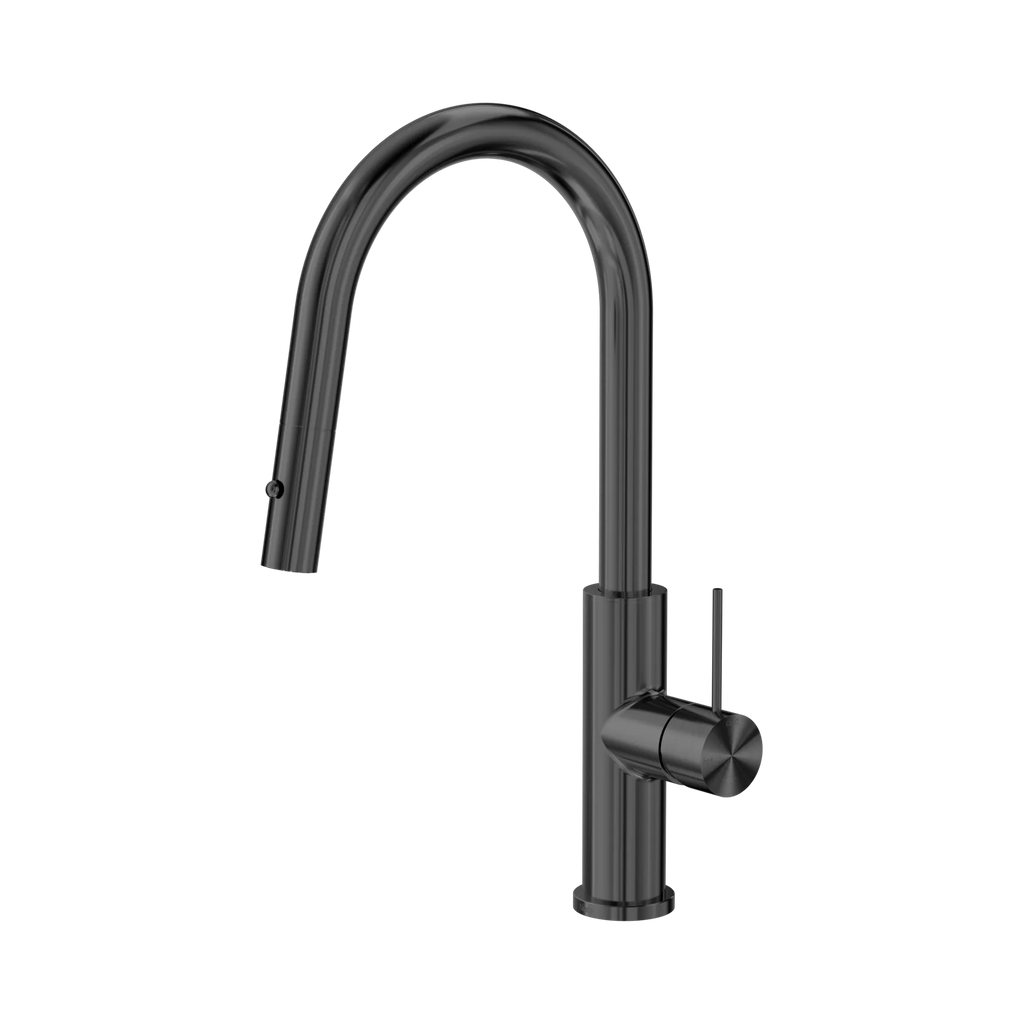 Nero Mecca Smart Sensor Pull Out Kitchen Mixer - Gunmetal