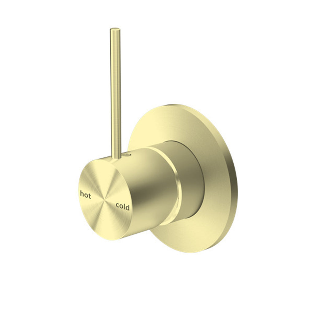 Nero Mecca Shower Mixer 80mm Plate - Brushed Gold