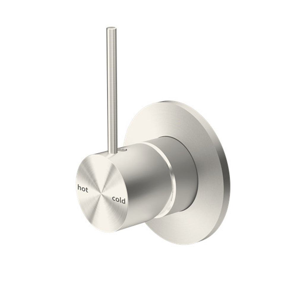 Nero Mecca Shower / Bath Wall Mixer - Brushed Nickel