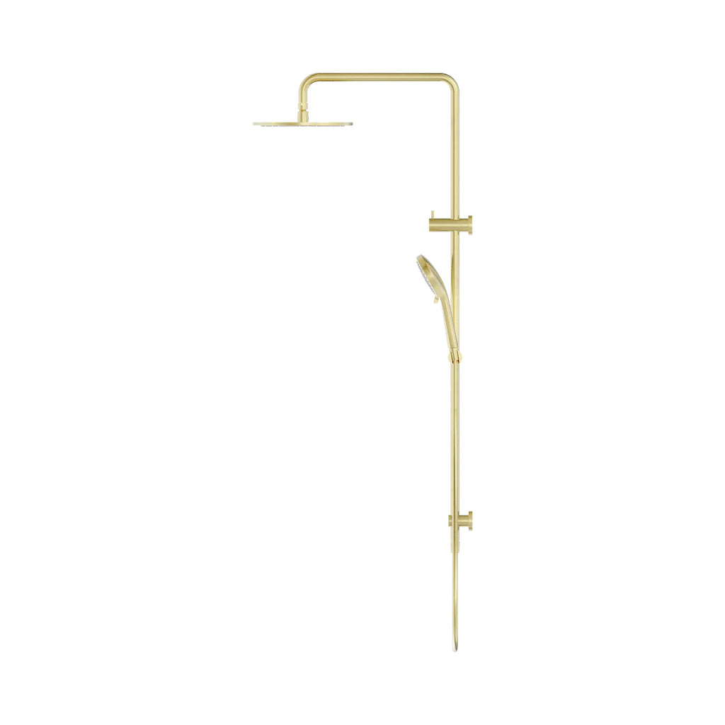 Nero Round Twin Shower - Brushed Gold