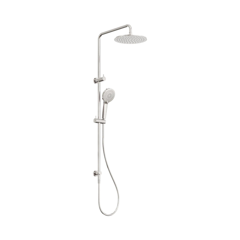 Nero Round Twin Shower - Brushed Nickel