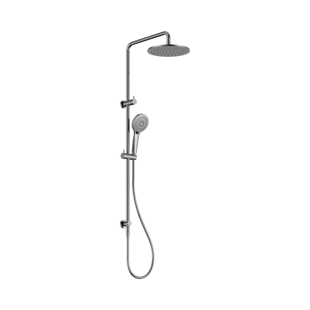 Nero Round Twin Shower - Chrome