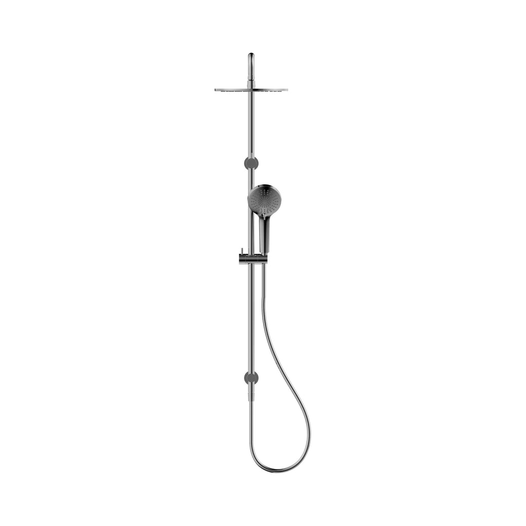 Nero Round Twin Shower - Chrome