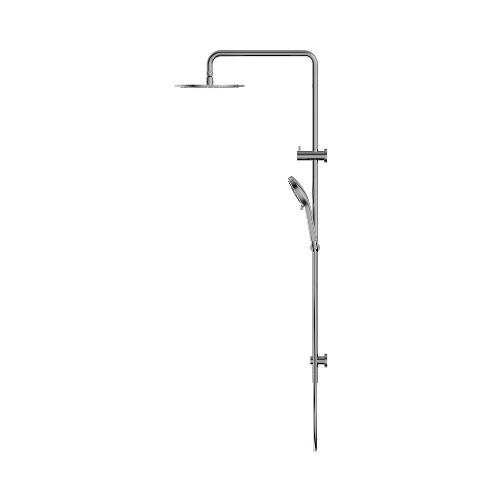 Nero Round Twin Shower - Chrome