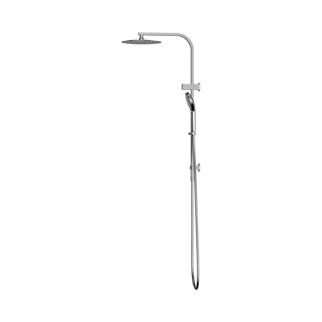 Nero Bianca Round Combination Shower 250mm - Chrome