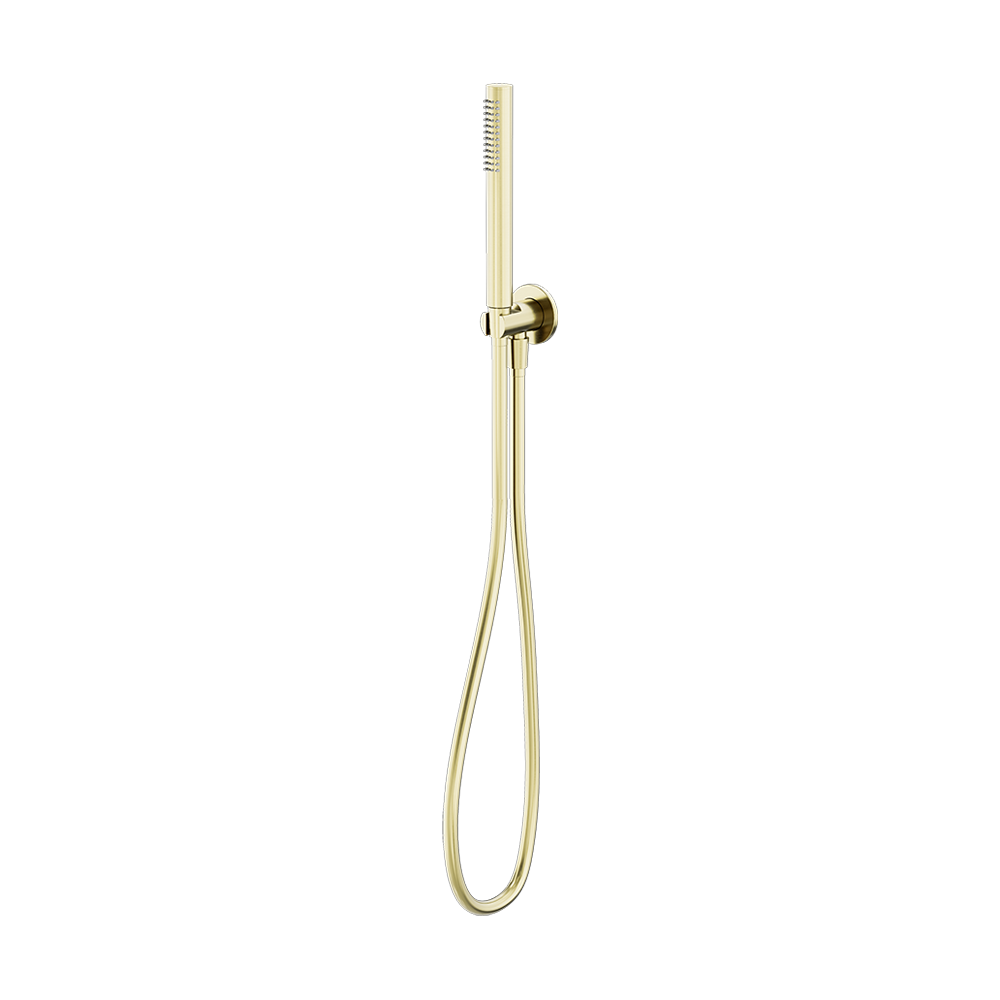 Nero Round Shower Bracket - Brushed Gold