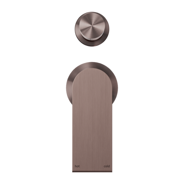 Nero Bianca Shower / Bath Mixer with Diverter (Separate Backplates) - Brushed Bronze