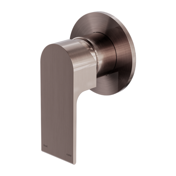 Nero Bianca Shower / Bath Mixer 80mm - Brushed Bronze