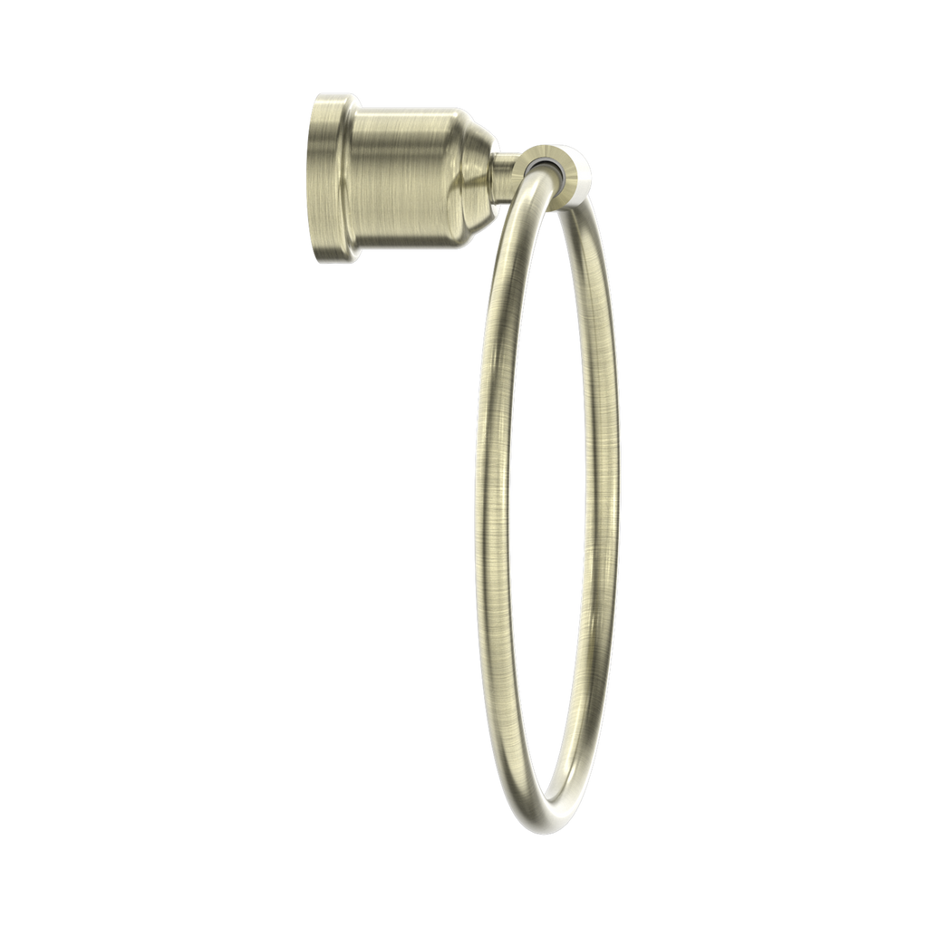 Nero York Towel Ring - Aged Brass