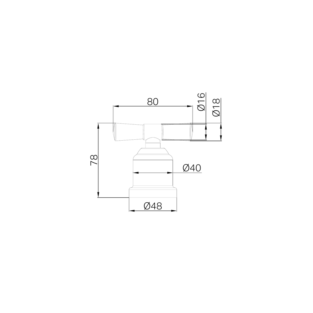 Nero York Robe Hook - Chrome