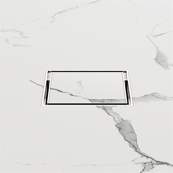 Nero Tile Insert Floor Waste 50mm Outlet - Brushed Nickel