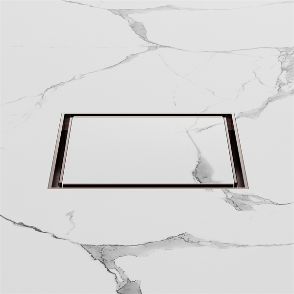 Nero Tile Insert Floor Waste 130mm Outlet - Brushed Bronze