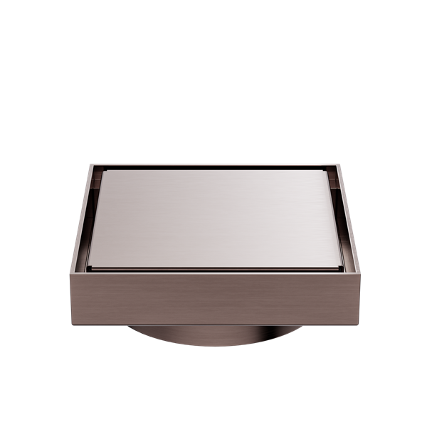 Nero Tile Insert Floor Waste 130mm Outlet - Brushed Bronze