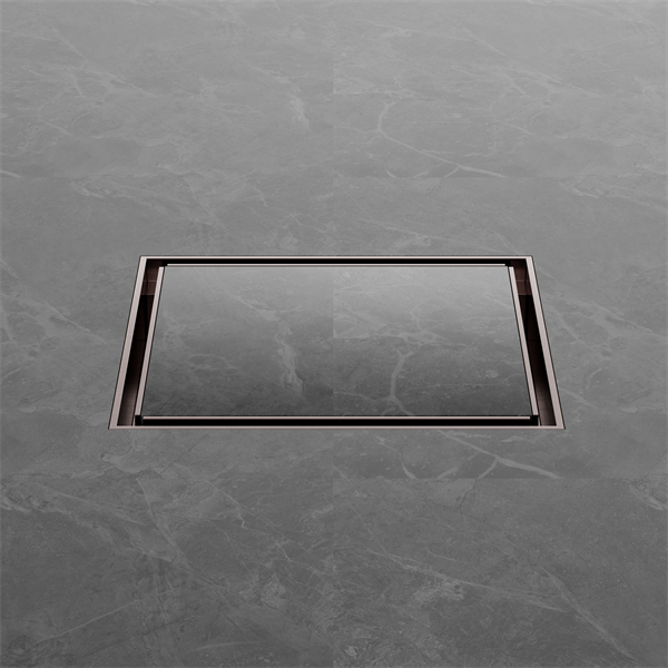 Nero Tile Insert Floor Waste 130mm Outlet - Brushed Bronze