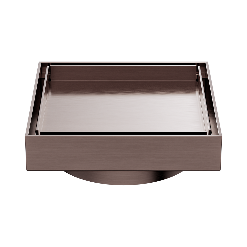Nero Tile Insert Floor Waste 130mm Outlet - Brushed Bronze