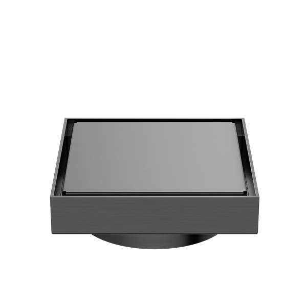 Nero Tile Insert Floor Waste 100mm Outlet - Gunmetal Grey