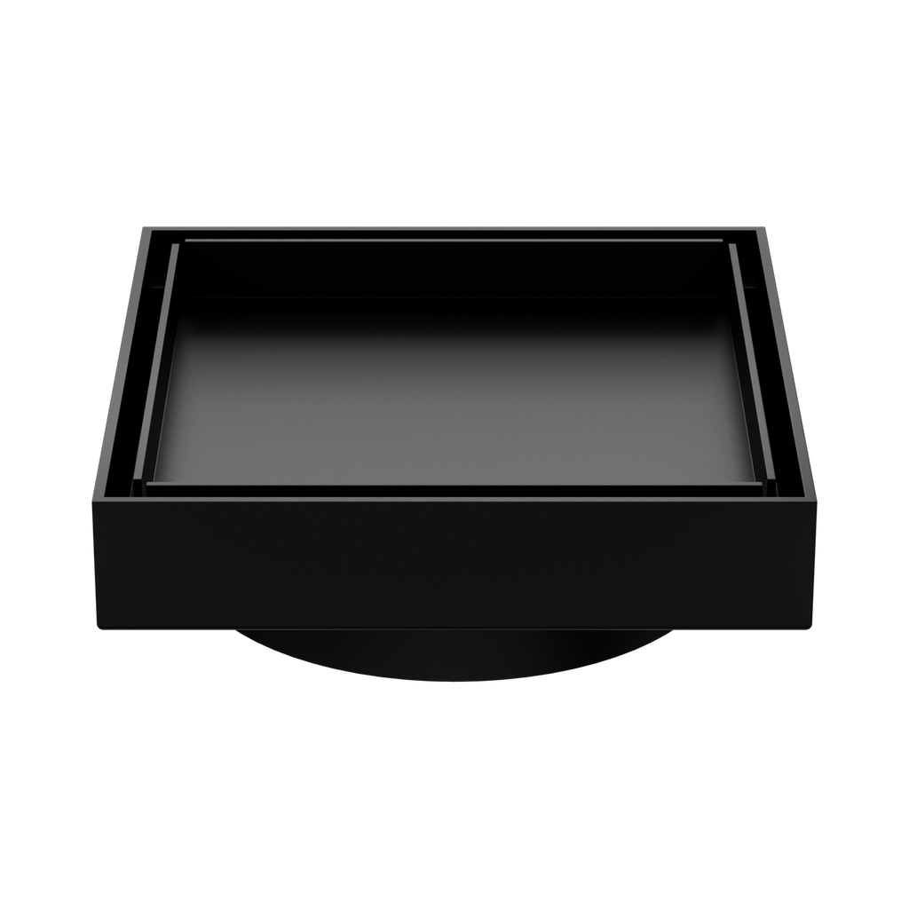 Nero Tile Insert Floor Waste 100mm Outlet - Matte Black
