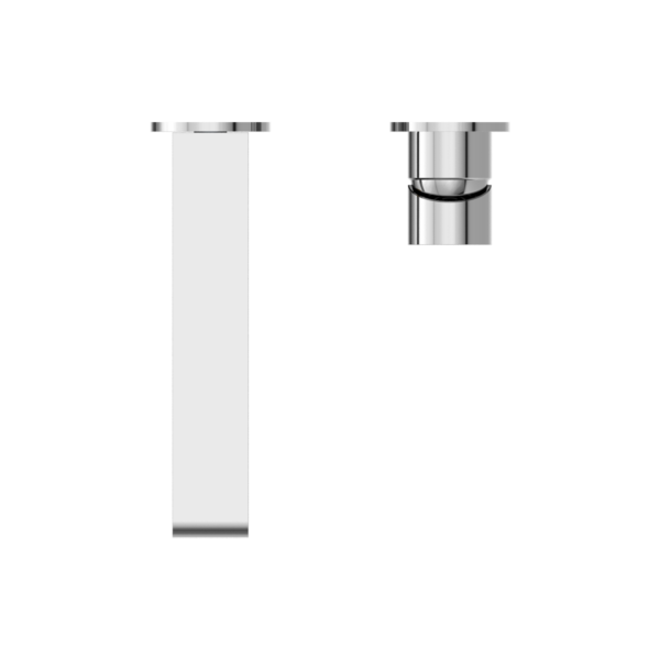 Nero Bianca Wall Basin/Bath Mixer (Separate Back Plate) - Chrome