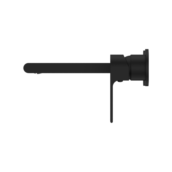 Nero Bianca Wall Basin/Bath Mixer (Separate Back Plate) - Matte Black