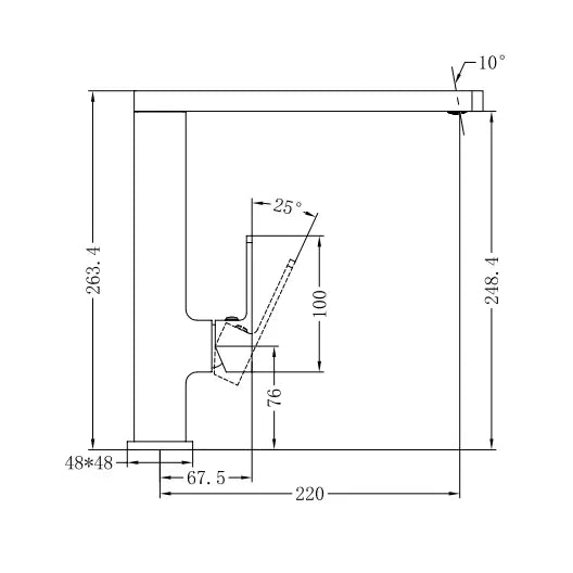 Nero Celia Kitchen Mixer - Matte Black