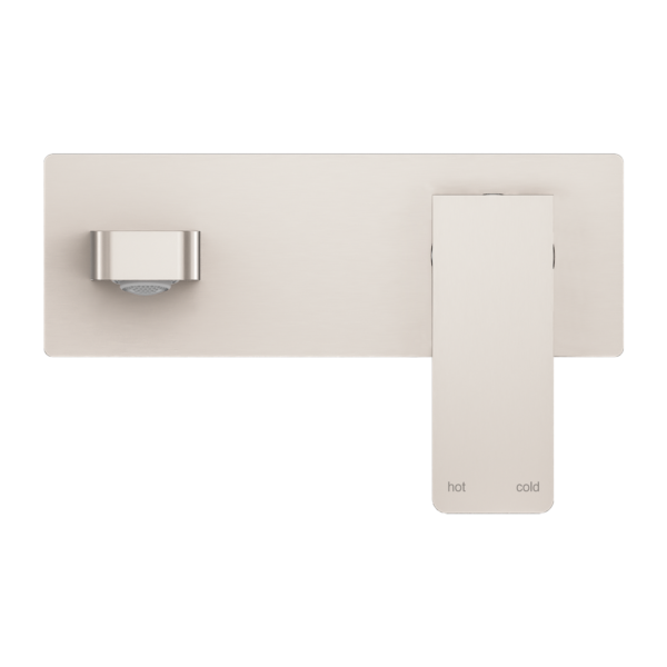 Nero Celia Wall Basin/Bath Mixer - Brushed Nickel