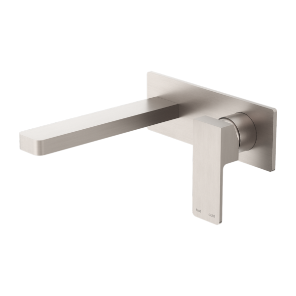Nero Celia Wall Basin/Bath Mixer - Brushed Nickel