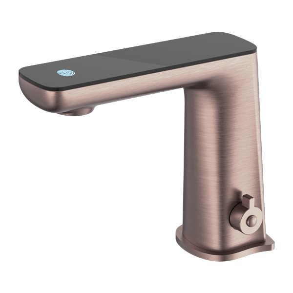 Nero Claudia Sensor Mixer with Black Top Display - Brushed Bronze