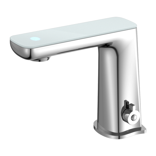 Nero Claudia Sensor Mixer with White Top Display - Chrome