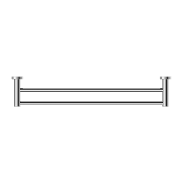 Nero Mecca Double Towel Rail 600mm - Chrome