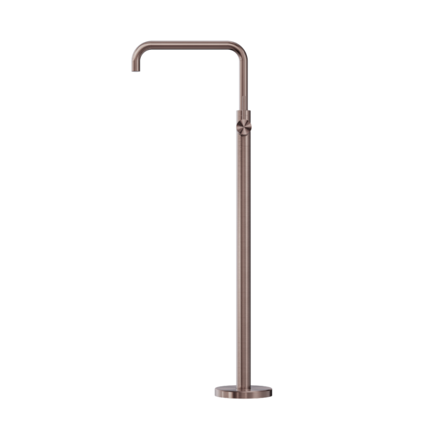 Nero Mecca Freestanding Bath Mixer Square Shape - Brushed Bronze