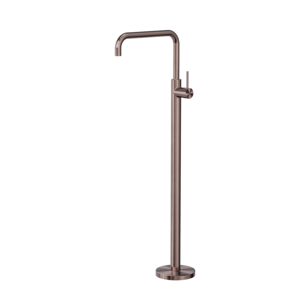 Nero Mecca Freestanding Bath Mixer Square Shape - Brushed Bronze