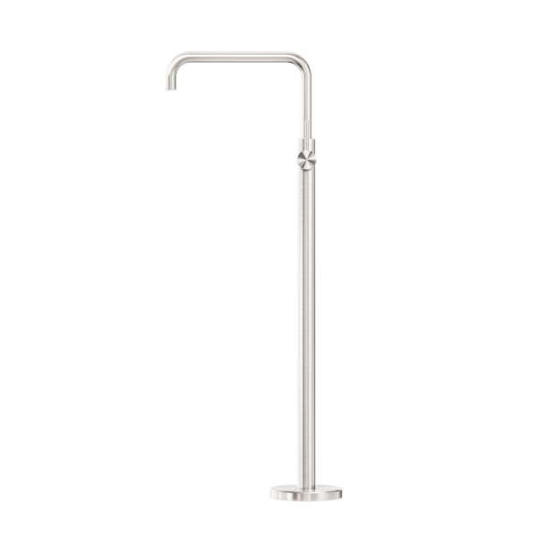 Nero Mecca Freestanding Bath Mixer Square Shape - Brushed Nickel