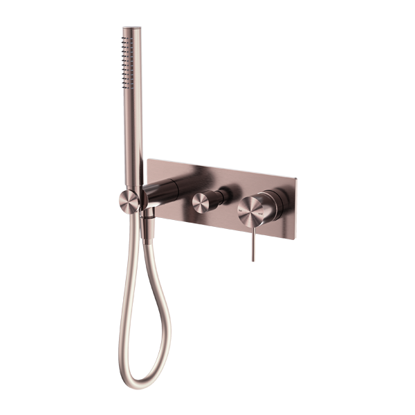Nero Mecca Shower Mixer Diverter System - Brushed Bronze