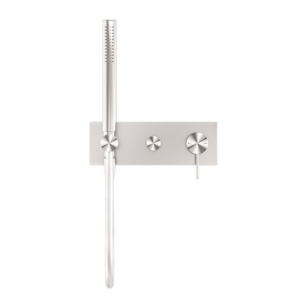 Nero Mecca Shower Mixer Diverter System - Brushed Nickel