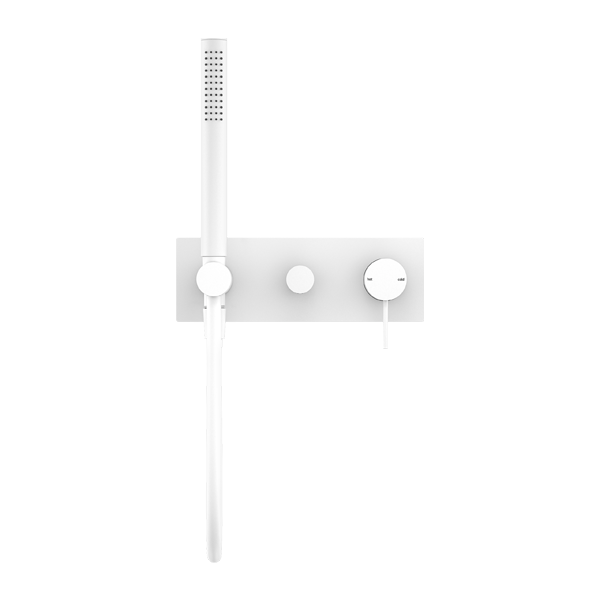 Nero Mecca Shower Mixer Diverter System - Matte White
